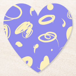 Abstrakte handgezeichnete Abbildungen Papier Unter Untersetzer