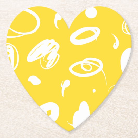 Abstrakte handgezeichnete Abbildungen Papier Unter Untersetzer (Vorderseite)