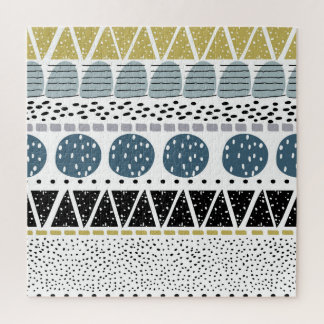 Abstrakte handgezeichnete, kreative Vintage Textur Puzzle