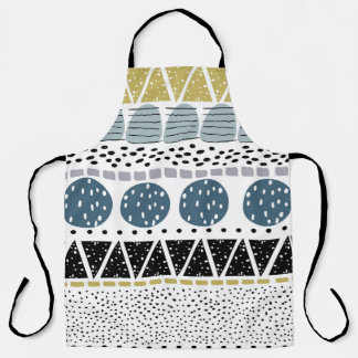 Abstrakte handgezeichnete, kreative Vintage Textur Schürze