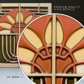 Abstrakte Handwerksbewegung der Floraler Künste au Fliese