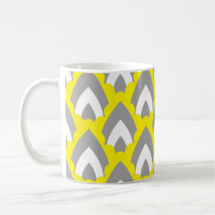 Abstrakte Handzeichnung Retro-Geometrische Formen Kaffeetasse
