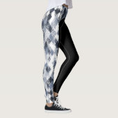 Abstrakte Harlekin-Muster-Seiten-Streifen-Leggings Leggings (Rechts)