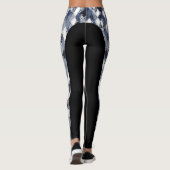 Abstrakte Harlekin-Muster-Seiten-Streifen-Leggings Leggings (Rückseite)