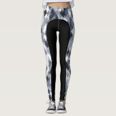 Abstrakte Harlekin-Muster-Seiten-Streifen-Leggings Leggings (Vorderseite)