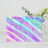 Abstrakte Harmonie Einladung (Stehend Vorderseite)