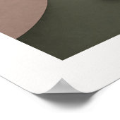 Abstrakte Harmonie | Mute Tone - Überschneidungen Poster (Ecke)