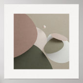 Abstrakte Harmonie | Mute Tone - Überschneidungen Poster (Vorne)