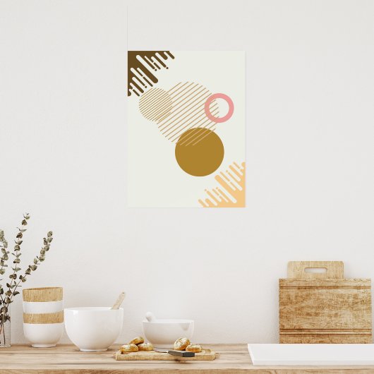 Abstrakte Harmonie Poster (Küche)