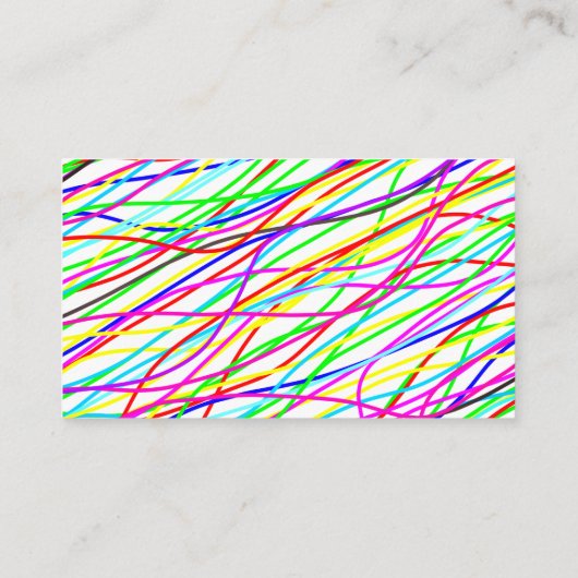 Abstrakte Harmonie Visitenkarte (Rückseite)