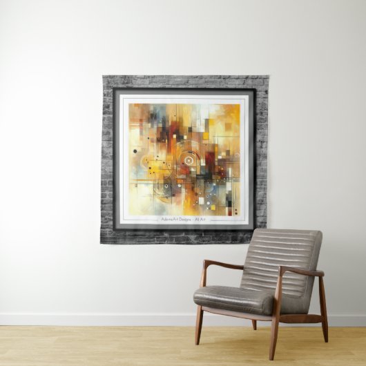 Abstrakte Harmonie Wandteppich (Beispiel)