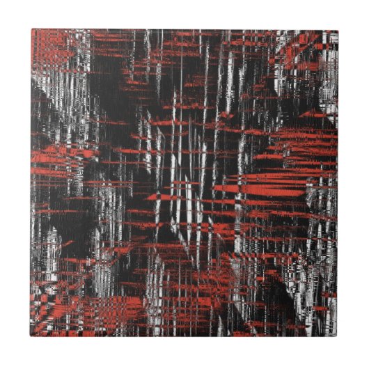 Abstrakte Hashtags Fliese (Vorderseite)