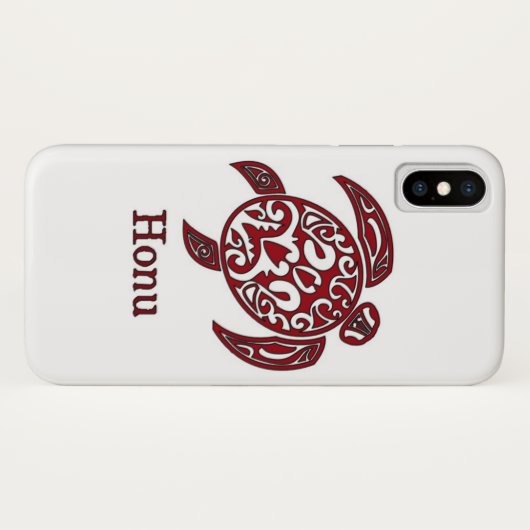 Abstrakte Hawaiianische Meeresschildkröte aus Stäm Case-Mate iPhone Hülle (Rückseite (Horizontal))