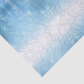Abstrakte hellblaue Herzen Seidenpapier (Detail)