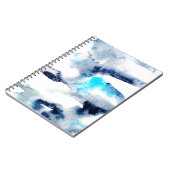 Abstrakte, helle Aquarellfarben mit lackierter Tex Notizblock (Linke Seite)