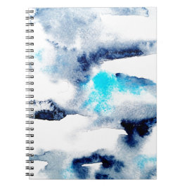 Abstrakte, helle Aquarellfarben mit lackierter Tex Notizblock