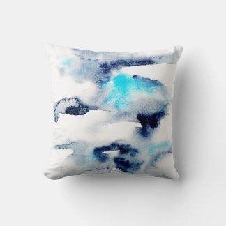 Abstrakte, helle Aquarellstruktur. Kissen