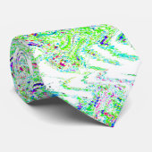 Abstrakte, helle Grün-Muster wirbeln 2023 Krawatte (Gerollt)