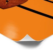 Abstrakte helle Kupfer-Blume Poster (Ecke)