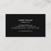 Abstrakte, helle Neonfarben Pinselstriche Visitenkarte (Rückseite)