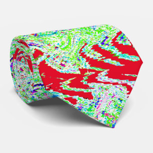 Abstrakte, hellgrüne Farbmuster mit wirbelnden Mus Krawatte