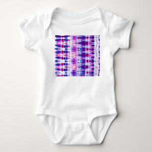 Abstrakte, hellrote Gelbe Kunst Baby Strampler