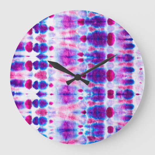 Abstrakte, hellrote Gelbe Kunst Große Wanduhr (Vorderseite)