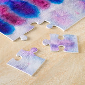 Abstrakte, hellrote Gelbe Kunst Puzzle (Seite)