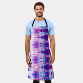 Abstrakte, hellrote Gelbe Kunst Schürze (Getragen)