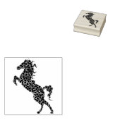 abstrakte Hengstkunst Briefmarke Gummistempel (Stempel)