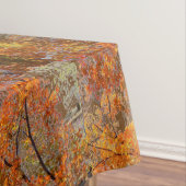 Abstrakte Herbstblätter auf Baumtabletten Tischdecke (Beispiel)