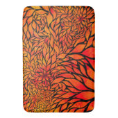 Abstrakte Herbstblätter Badematte (Vorderseite Vertikal)