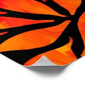 Abstrakte Herbstblätter Poster (Ecke)