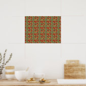 Abstrakte Herbstblätter zum Zeichnen von Postern Poster (Küche)