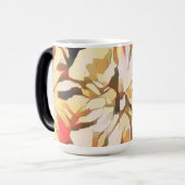 Abstrakte Herbstblumen Verwandlungstasse (Vorderseite Links)