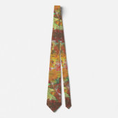 Abstrakte Herbsteiche Blätter Neck Ties Krawatte (Vorderseite)