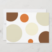 Abstrakte Herbstfarben Foto Erntedank Card Ankündigung (Rückseite)