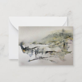 Abstrakte Herbstfarben Landschaft 2 Mitteilungskarte