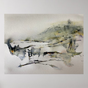 Abstrakte Herbstfarben Landschaft 2 Poster