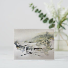 Abstrakte Herbstfarben Landschaft 2 Postkarte