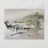 Abstrakte Herbstfarben Landschaft 2 Postkarte (Vorderseite)