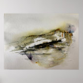 Abstrakte Herbstfarben Landschaft Poster (Vorne)