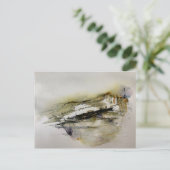 Abstrakte Herbstfarben Landschaft Postkarte (Stehend Vorderseite)