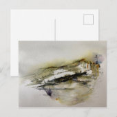 Abstrakte Herbstfarben Landschaft Postkarte (Vorne/Hinten)