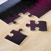 Abstrakte Herbstfarben mit schwarzen Silhouetten Puzzle (Seite)