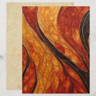 Abstrakte Herbstfarben - Scrapbook-Papier