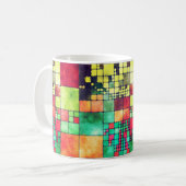 Abstrakte Herbstfliesen Kaffeetasse (Vorderseite Links)