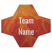 Abstrakte Herbstfotografie aus dem Ahornleaf Fußball (Flach)