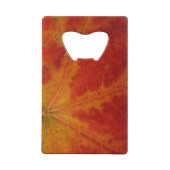 Abstrakte Herbstfotografie aus dem Ahornleaf Geldbeutel Flaschenöffner (Rückseite)