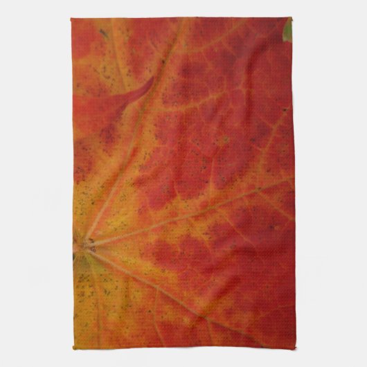 Abstrakte Herbstfotografie aus dem Ahornleaf Geschirrtuch (Vertikal)